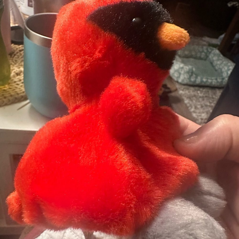 Red Cardinal Stuffed Animal Plush Toy - Picture 7 of 8